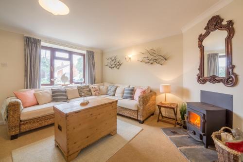 Istumisnurk majutusasutuses Tide Cottage