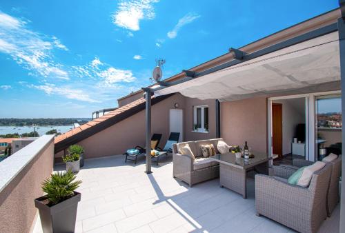 Apartments Megy mit Meerblick in Medulin,Istrien