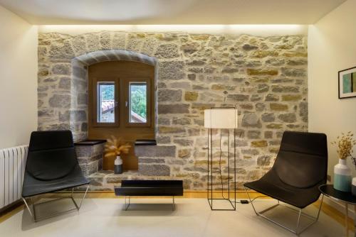 Гостиная зона в Hotel Rural Torre de Úriz