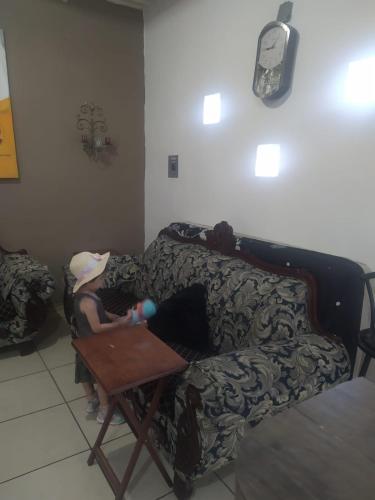 Posezení v ubytování Departamento familiar accesible , cerca del consulado y centros comerciales
