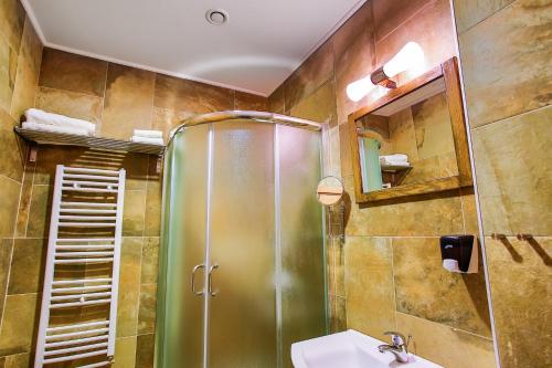 Koupelna v ubytování Hotel Moja Čarda