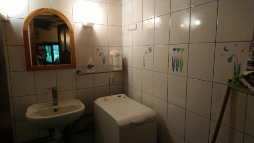 Koupelna v ubytování Siedlisko Habrowo