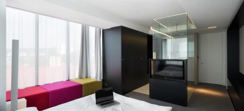 TV a/nebo společenská místnost v ubytování Hotel Privo