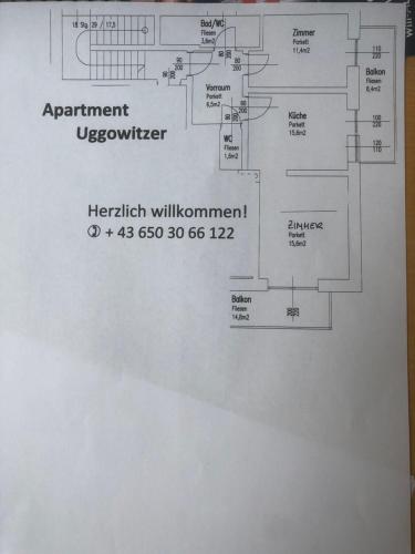 a schematic diagram of a electrical system on a paper at Apartment Uggowitzer in Drobollach am Faakersee