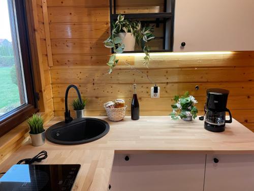 Kuchyň nebo kuchyňský kout v ubytování Boho Baltic Resort