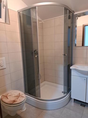 Koupelna v ubytování Apartman Ema 2
