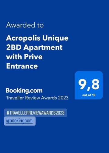 a screenshot of a phone with an emergency appointment with prize entrance at Acropolis 2BD Private Entrance Apt in Athens