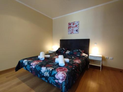 Postel nebo postele na pokoji v ubytování CASA DA DUNA - Salir do Porto
