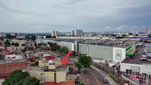 an aerial view of a city with buildings at Hotel Mendes Azevedo - próximo ao Araguaia Shooping, Rodoviária e a REGIÃO 44 - By Up Hotel in Goiânia