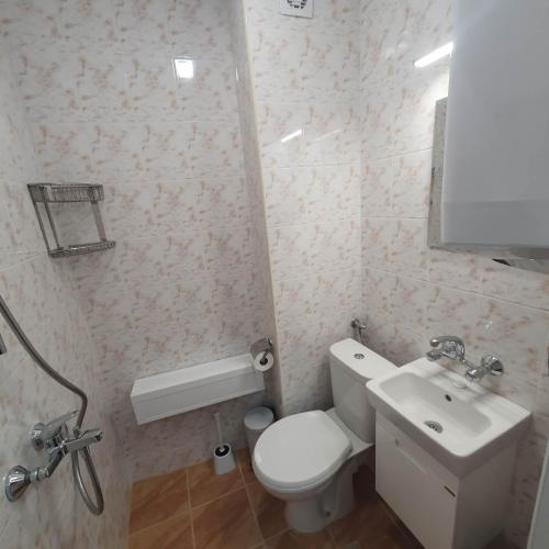 Koupelna v ubytování Apartment Voivoda