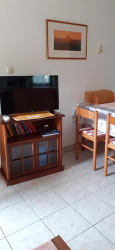 TV a/nebo společenská místnost v ubytování APARTMANI SENKA - VILLA OLIVER
