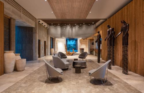 Uma área de estar em Sofitel Barú Cartagena