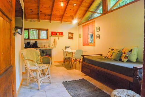 Χώρος καθιστικού στο Cabañas Ser Patagonia