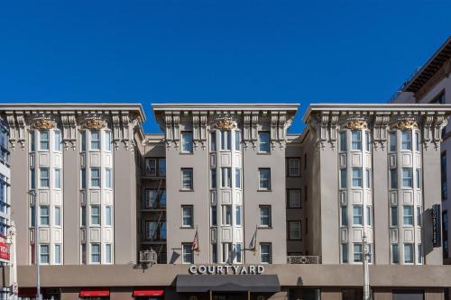 a building in front of a blue sky at Courtyard by Marriott San Francisco Downtown/Van Ness Ave in San Francisco