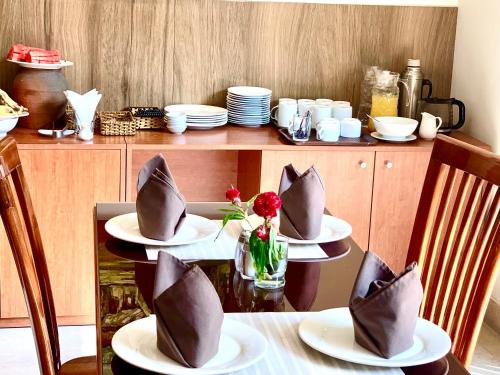 Příslušenství pro přípravu čaje a kávy v ubytování DE VIVRE HOI AN - Aman Boutique Hotel