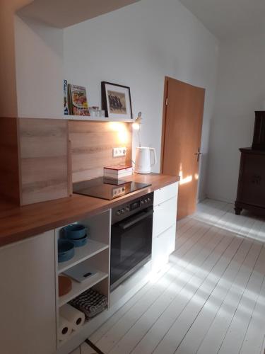 Kuchyň nebo kuchyňský kout v ubytování Martinsgarten