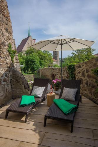Κήπος έξω από το Muehlbastei-Bautzen-WellnessSuite