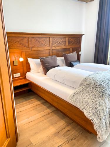 Postel nebo postele na pokoji v ubytování Hotel Nuhnetal