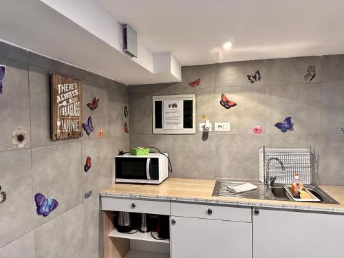 Virtuvė arba virtuvėlė apgyvendinimo įstaigoje Vacabruz Apartment