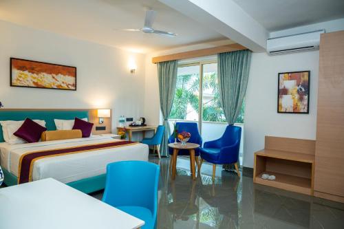 Posezení v ubytování Hotel Meraden Opus , Anjuna Beach Goa
