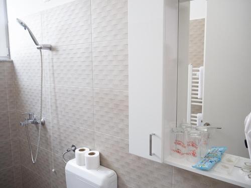 Koupelna v ubytování Motel Rezime