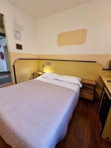 a bedroom with a large bed in a room at CityHotel Cristina Vicenza in Vicenza