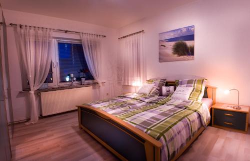 Katil atau katil-katil dalam bilik di Ferienwohnung Gooß