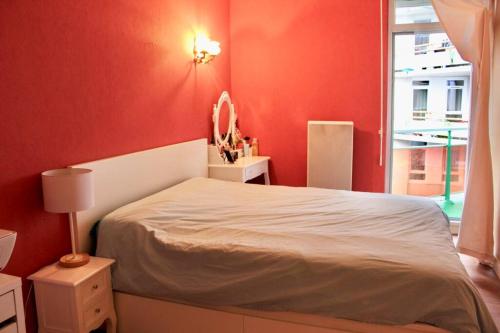 Кровать или кровати в номере Appartement spacieux (82 m2) 5 mins de la gare