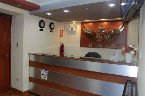 a waiting area of azonazonazonazonazonazonazonazonazonazonazona at HOTEL LUCERO REAL in Tacna