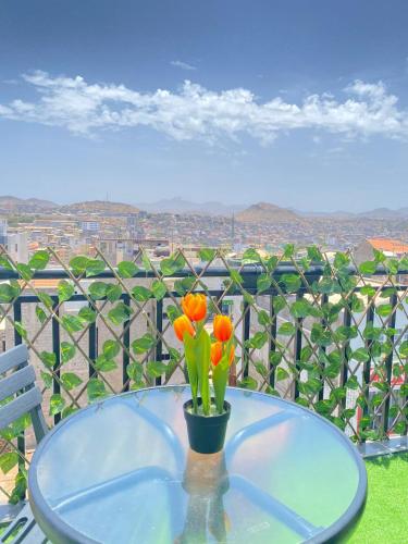 Ein Balkon oder eine Terrasse in der Unterkunft Quarto Nº6 MARIA BONITA- Central Praia