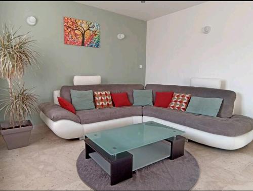 Duplex de 180m2 avec vue, 8 pièces, 2 terrasses, grand jardin, billard, sans draps, ni serviettes