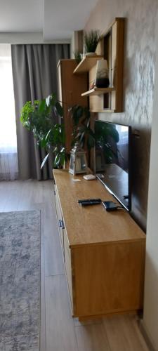 Dapur atau dapur kecil di Apartament Grunwaldzka