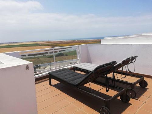 Ático con vistas y piscina en Conil