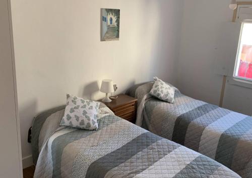 A bed or beds in a room at Casa típica aragonesa.