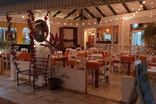 Restaurace v ubytování El Rinconcito Caribeño