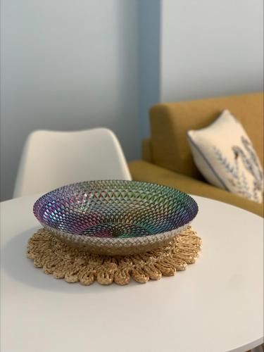a bowl sitting on top of a table at Popi in Budva