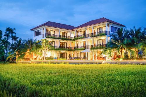 Zahrada ubytování Sunkised Paddy Hoi An Villa