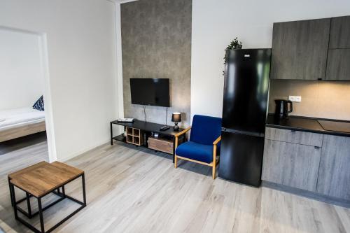 TV a/nebo společenská místnost v ubytování Apartament Kochanowskiego