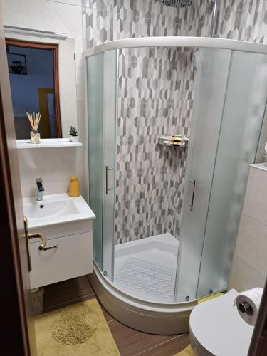Ένα μπάνιο στο Apartman M Orebic