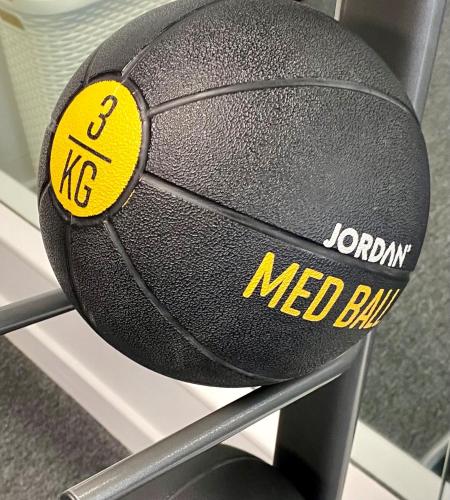 a volleyball sitting on top of a metal chair at Crowne Plaza Harrogate by IHG in Harrogate