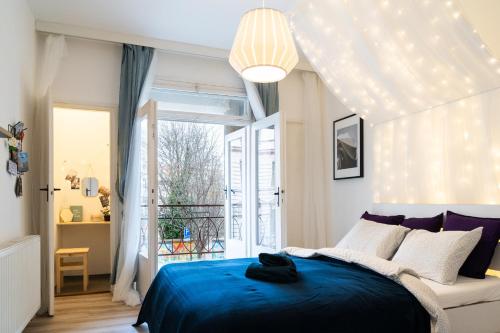 Postel nebo postele na pokoji v ubytování Jaselská Rooms - Brno Center