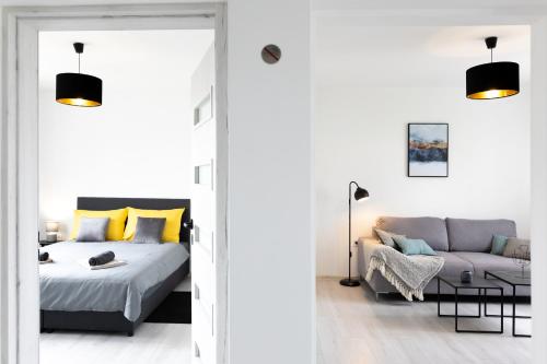 Posteľ alebo postele v izbe v ubytovaní Apartment Ivka