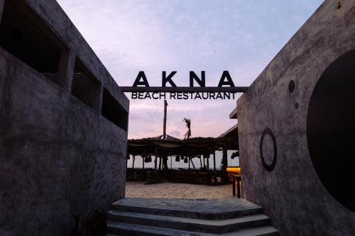 a sign for akima beachresklventhventhventhventhventhventhventhventh at Maya Tulum By G Hotels in Tulum