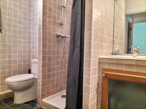 a bathroom with a toilet and a sink and a shower at ROTONDE BONAPARTE in Aix-en-Provence