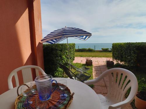 Studio cabine Sète avec terrasse, vue mer et parking - FR-1-472A-284