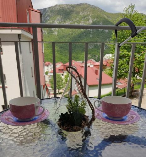 Nespecifikovaný výhled na hory nebo výhled na hory při pohledu z apartmánu