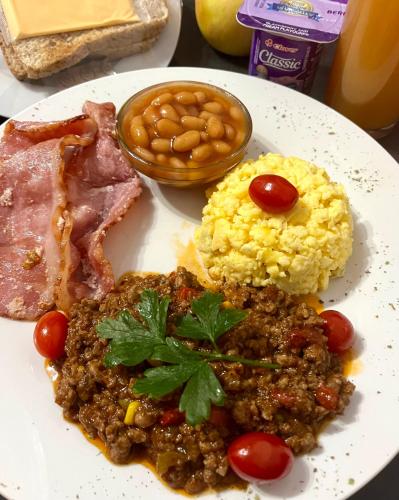 Comida en la pensión o alrededores