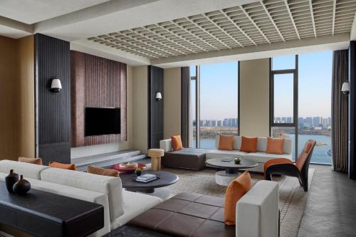 Ruang duduk di Nantong Marriott Hotel