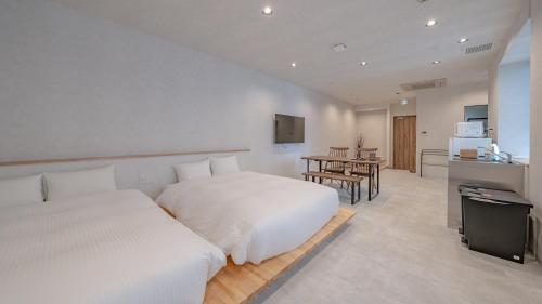 Kuchyň nebo kuchyňský kout v ubytování Relax Hotel Takayama Station