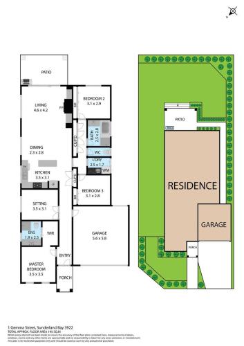 a floor plan of a house at Gemstone at Sunderland Bay in Sunset Strip